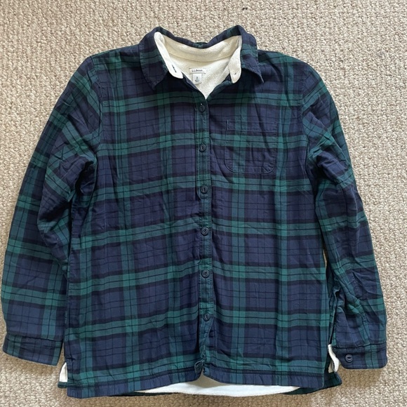 L.L. Bean Tops - Plaid Flannel Shirt Women M